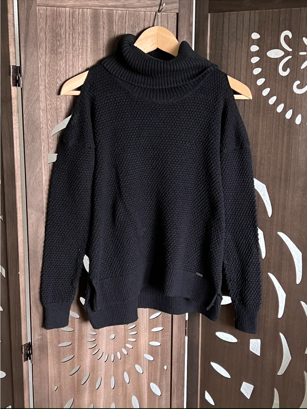 Hollister Black Chunky Turtleneck Sweater